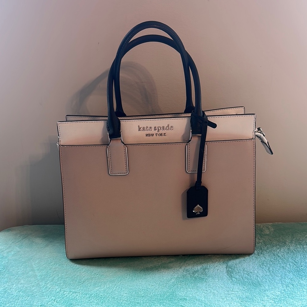 Kate Spade Pink and Black Satchel Bag